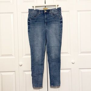 Democracy "Ab" Technology Skinny Jeans Size 12 Blue Stretch Comfortable Denim